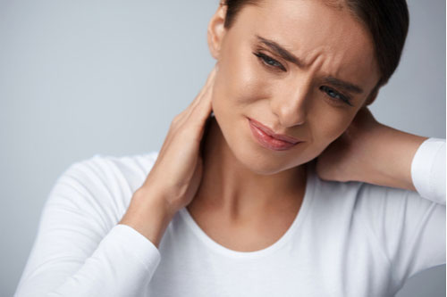 Concept of Fibromyalgia treatment in Greenville SC woman with chronic pain