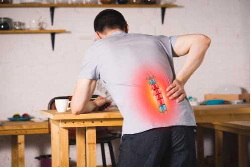 Lower back pain concept of lower back pain treatment in Greenville SC